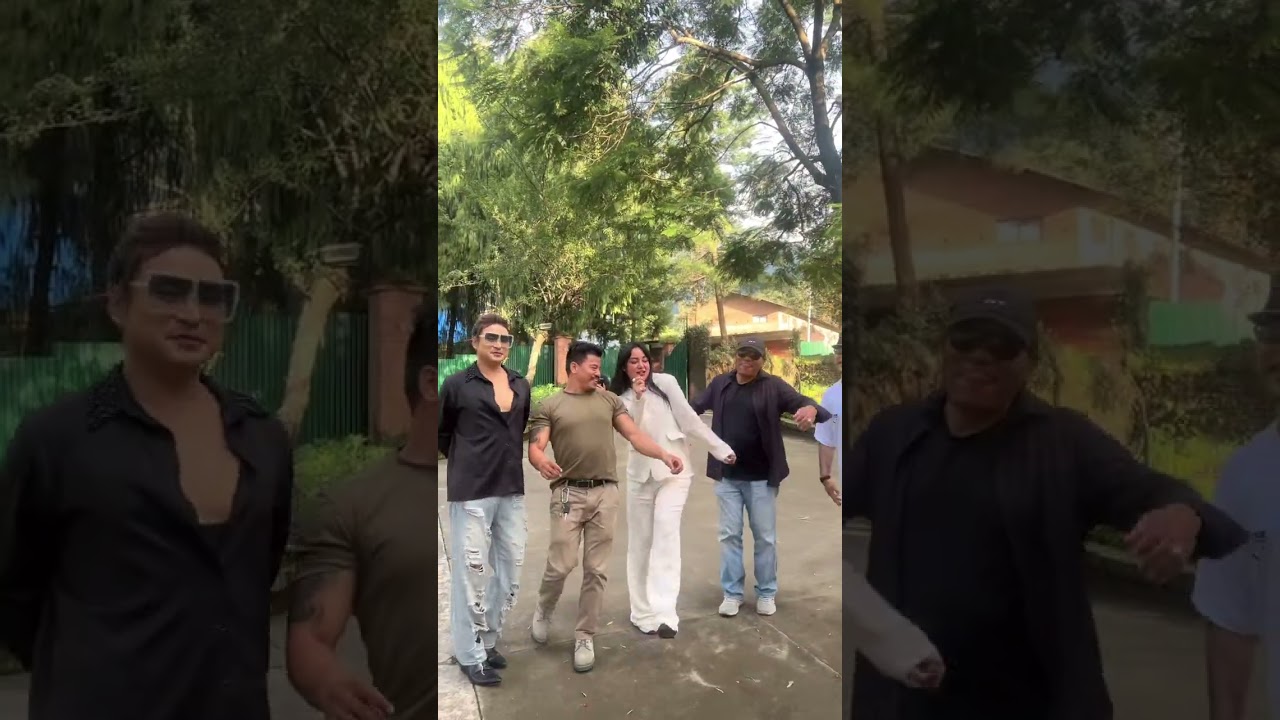 Puja lama ko purano sanjhana ani satha ma Bishal Gurung db Gurung ani min sagar lama ko dance