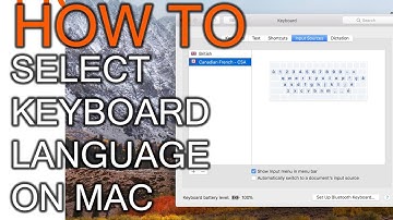 How to change Mac Keyboard Language