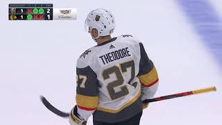 Shea Theodore BRINGS THE WIN IN SHOOTOUT FOR Golden Knights vs Blackhawks/NHL 2019