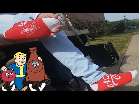 She showed me her Fallout 4 socks in public!