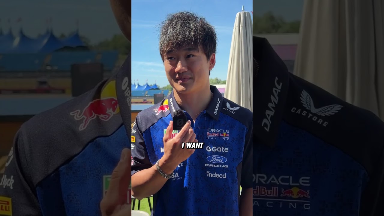 Please handle carefully, Charles 🐣 #F1 #RedBullRacing #YukiTsunoda