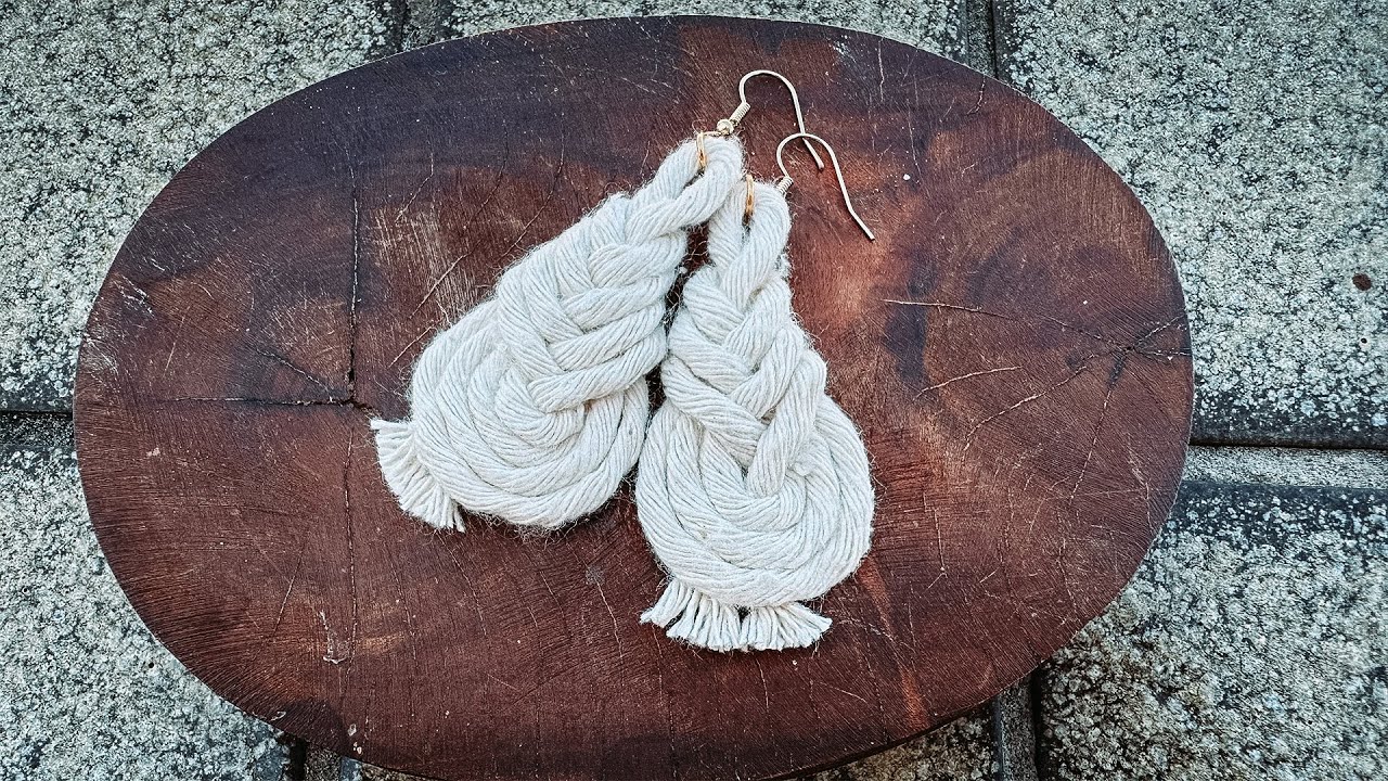 Brinco de Macramê com Nó Pipa | Tutorial Passo a Passo