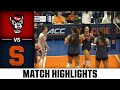 NC State vs. Syracuse Match Highlights | 2025 ACC Volleyball