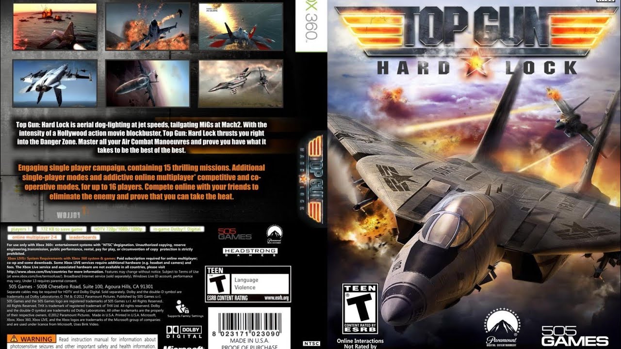 Top Gun Hard Lock Xbox 360 intro Mission 1