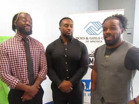 Interview with WWE New Day at Be a STAR at Boys & Girls Club South Beach in Miami