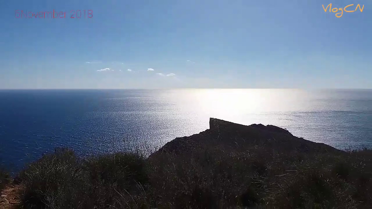 Benidorm. Walk in the Serra Gelada reserve. 6 November 2018.