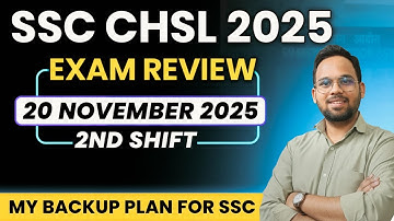 SSC Chsl Review | 20 November shift 2 | SSC 2025