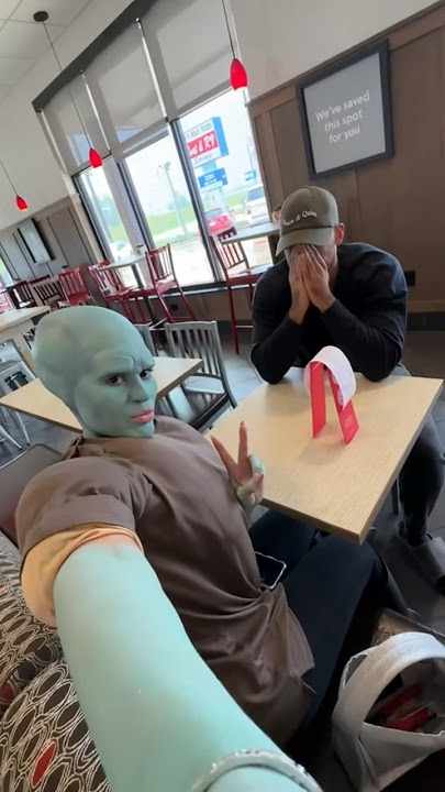 Going on a date with my husband as handsome squidward #shorts