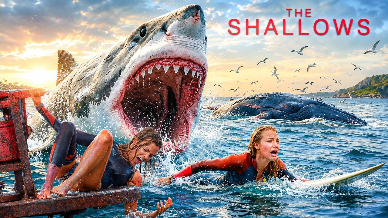 The Shallows | Hollywood Thriller Movie | Blake Lively | Shark Attack Survival | Full HD |