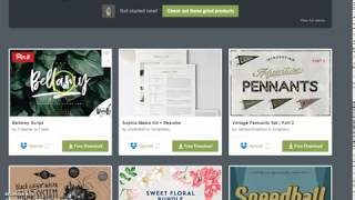 Creative Market Free Graphics and Fonts Merch by Amazon