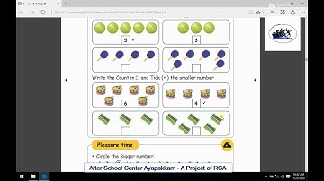 Rotary Club of Ambattur Class 1st Maths Comparison Part 1 Bigger & Smaller