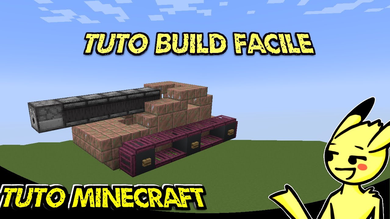 TANK / CHAR D'ASSAUT - Tuto Build Minecraft - YouTube