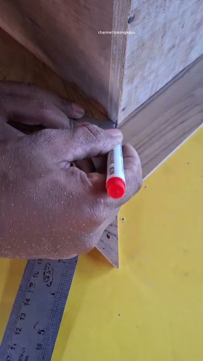 how to measure the position of a wooden corner different.. #wood #shortsviral