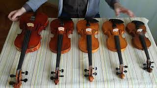 Как выбрать скрипку Ч.1: первое, что нужно знать - размер скрипки