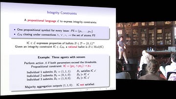 Umberto Grandi, Computational Perspectives on Judgment Aggregation and Voting Theory - July, 8 2013