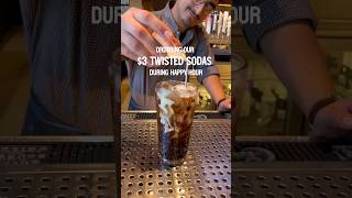 Happy Hour 🤝 $3 Twisted Sodas! #lazydogrestaurant #foodie #eats