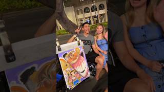 So happy couple i met!!๐๐๐ดThank you so much!๐ค #caricature #funny #streetart #art So happy couple i met!!๐๐๐ดThank you so much!๐ค #caricature #funny #streetart #art
