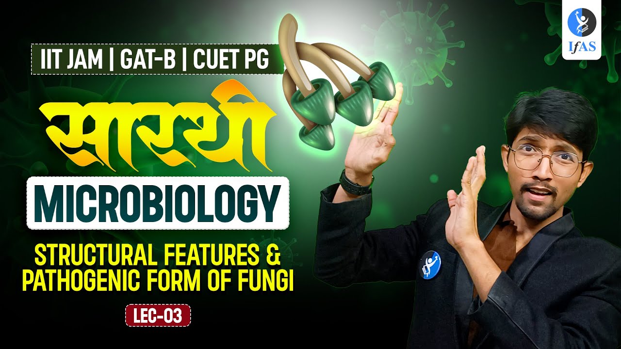 Fungi CUET PG, GAT B & IIT JAM Biotechnology 2026: Structural Features & Pathogenic Form | Lecture 3