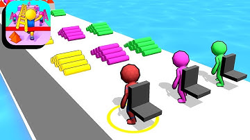 LADDER RACE 🧱💎 NEW GAME UPDATE LEVEL 3-4 / Mobile Gameplay Tutorial (Android, iOS) #Shorts