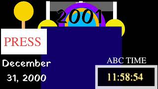 Times Square 2001 With Cnn Audios New Years Rockin Eve & Original Countdown Remake Ocrny 2001