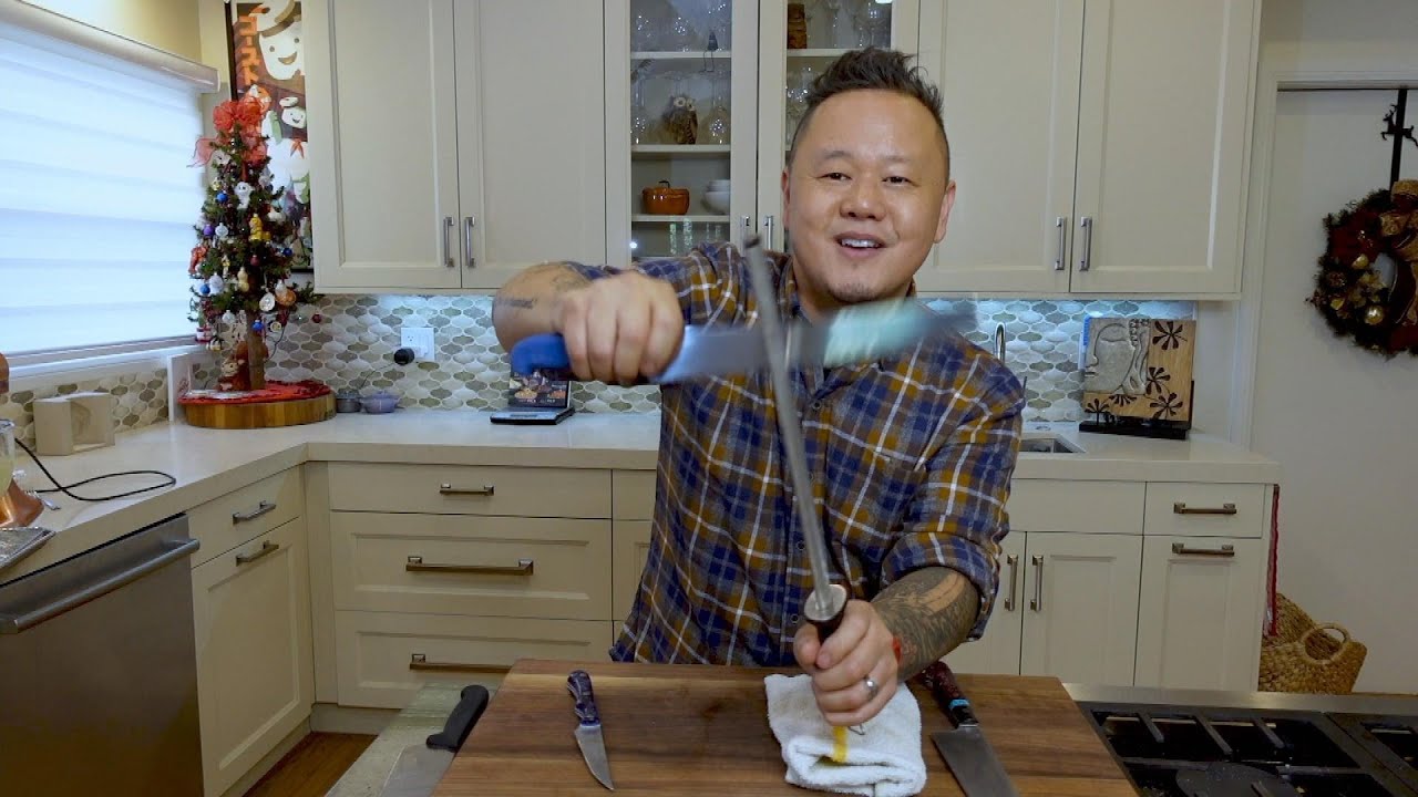 Knife Honing 101: Tips Every Chef Should Know | Chef Jet Tila | Rachael Ray Show