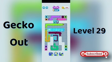 Gecko Out Level 29 Walkthrough 🧩 | Step-by-Step Puzzle Guide | Mini Boss
