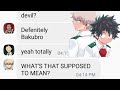 bakudeku || mha textingvideo || Izuku confesses? || lyric prank - ET - Katy Perry