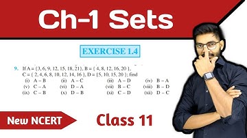 Q 9 Ex 1.4 Sets Class 11 || Question 9 Exercise 1.4 Chapter 1 Sets || New NCERT Class 11 Maths