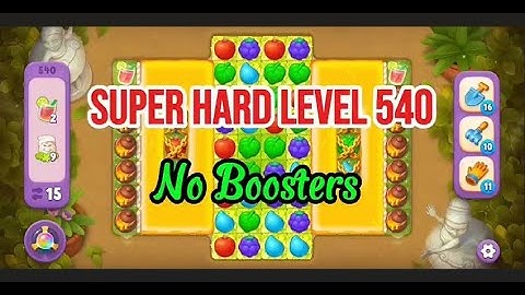 Super Hard Level 540 No Boosters 💫 Match-3 Game Gardenscapes #games #gameplay #gaming