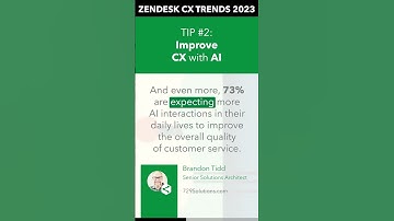 Zendesk CX Trends 2023 Tip #2: Improve CX with AI