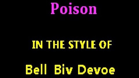 Poison Instrumental version - Instrumental performance video thumbnail