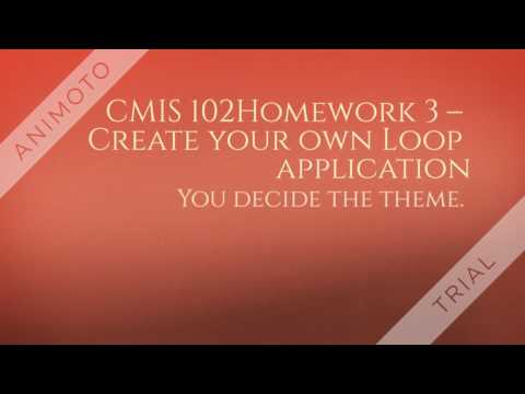 CMIS 102Homework 3
