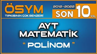 Tçb Ösym Çıkmış Sorular Poli̇nom Son 10 Yılın Tıpkısının Çok Benzeri Rehber Matematik