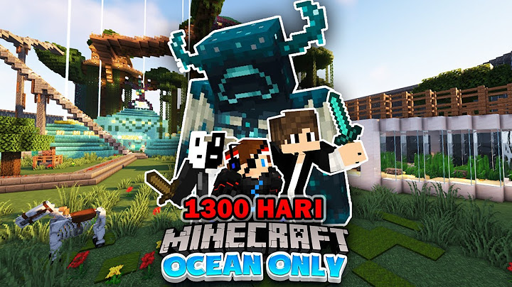 1300 Hari di Minecraft tapi Ocean Only❗️WARDEN vs KAPTEN TEAM❗️
