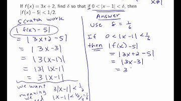 Section 2.4: The Precise Definition of a Limit