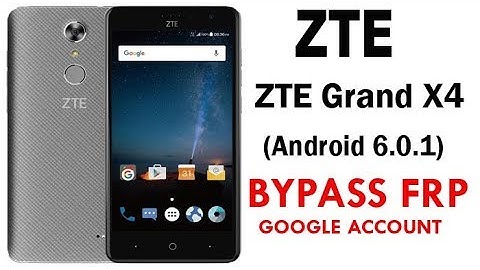 ZTE Grand X4 Z957 (Android 6.0.1) Google Account lock Bypass Easy Steps & Quick Method Work 100%