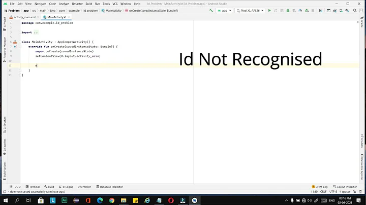 Android Studio  Kotlin widget-ID not recognized | Android Studio | Problem solved