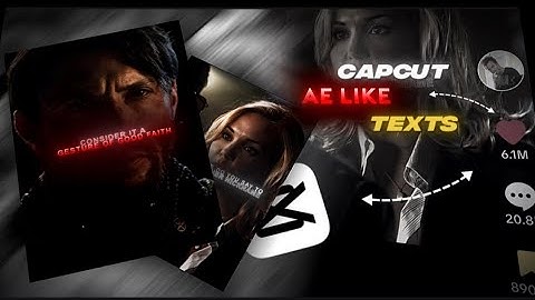 How to make AE like text on Capcut 5.🔥