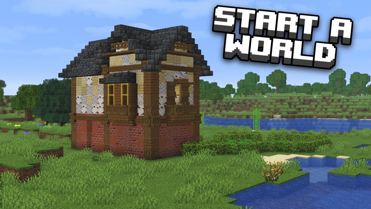 This is how to start a Minecraft World - YouTube