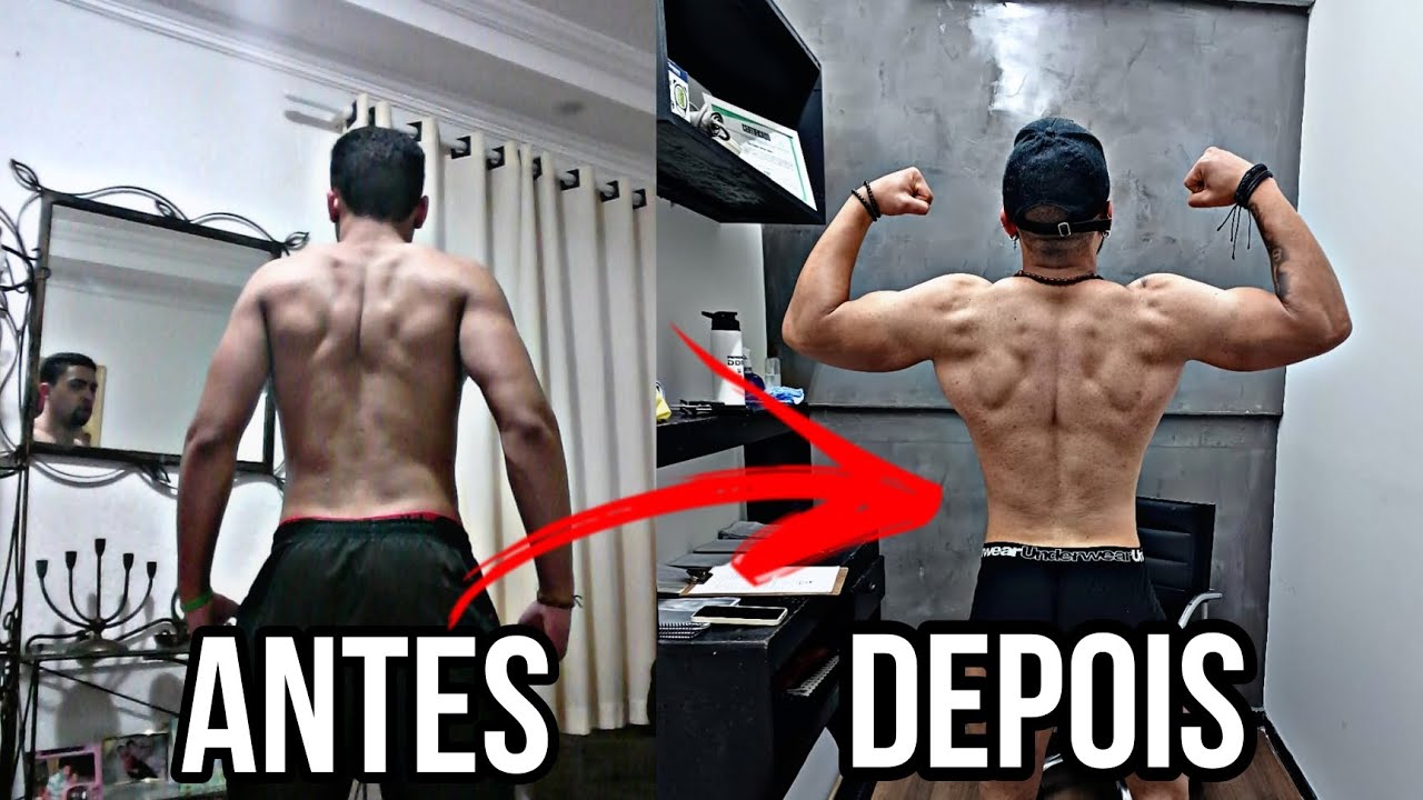 COMO EU EVOLUI AS MINHAS COSTAS E PRINCIPALMENTE A PARTE BAIXA ! - YouTube