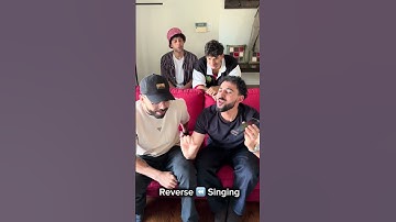 Reverse singing challenge #singing #challenge