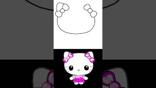 Dibujar a Hello Kitty #dibujosfaciles #dibujospasoapaso #toychuchitoon