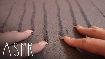 ASMR Long nails on grey fabric (🎧 no talking | scratching, tracing, fabric sounds)