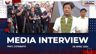 Media Interview in Pikit, Cotabato 4/29/2024