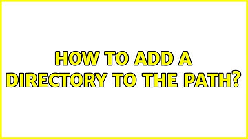 Ubuntu: How to add a directory to the PATH?