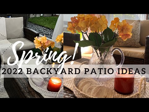 2022!!! SPRING BACKYARD PATIO IDEAS  DECORATE WITH ME  NITA’S HOME AND LIFESTYLE