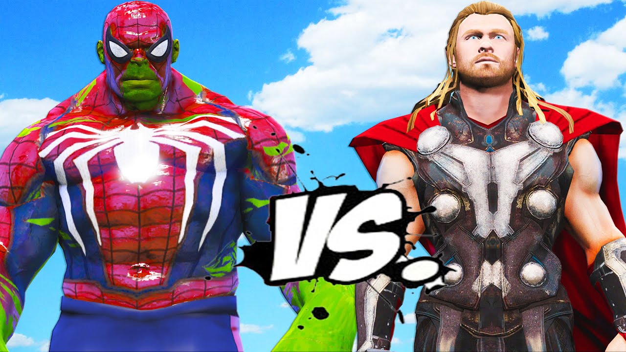 HULK - SPIDERMAN VS THOR - EPIC BATTLE - YouTube