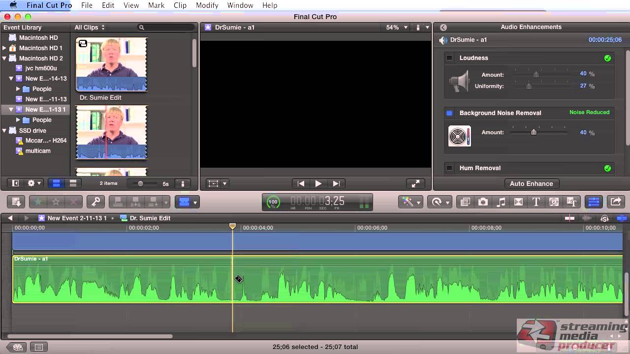 FCPX Tutorial 10  Audio Library 