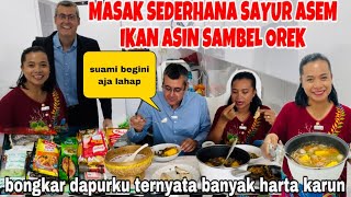 MASAK SEDERHANA SAYUR ASEM IKAN ASIN SAMBIL OREK &BONGKAT DAPURKU TERNYATA MASIH BANYAK HARTA KARUN