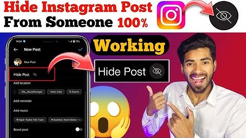 How To Hide Your Instagram Post From Someone In 2023 || Instagram Post Ko Hide Kaise Kare 🤔 |